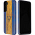 Barbados Flag Dark Wood Galaxy S22 Plus Pro Case